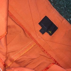 Orange great felt pants.
